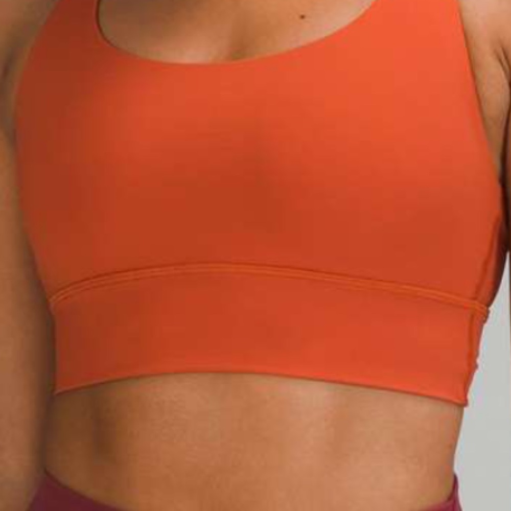 Women's Orange Sports Bra